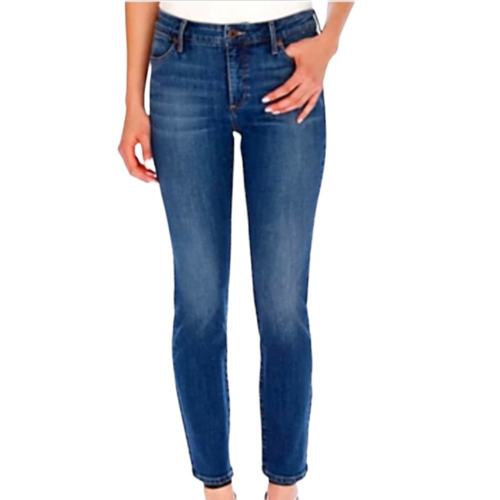 Lucky Brand Hayden Skinny Jeans Distressed Whiskering Faded Stretchy